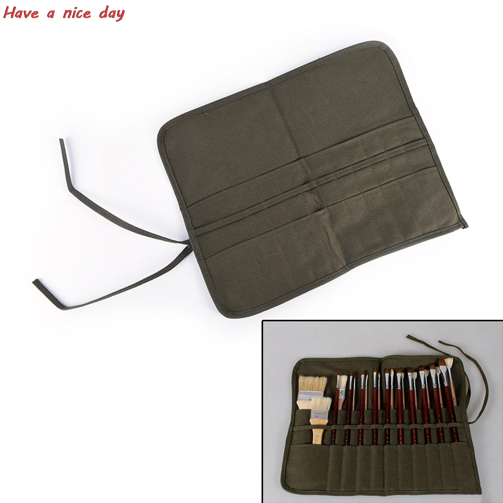 1pcs Roll Up Canvas Paint Brush Bag Cases For Artist Draw Pen Watercolor Oil Brush School Arts Supplies 41*33cm
1pcs Roll Up Canvas Paint Brush Bag Cases For Artist Draw Pen Watercolor Oil Brush School Arts Supplies 41*33cm