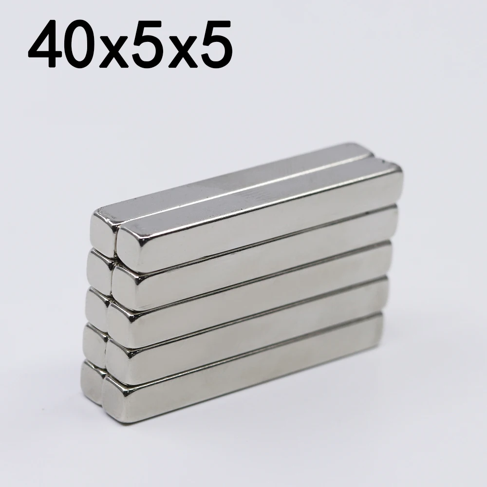 2/5/10/20/50Pcs 40x5x5 Neodymium Magnet 40mm x 5mm x5mm N35 NdFeB Block Super Powerful Strong Permanent Magnetic imanes
2/5/10/20/50Pcs 40x5x5 Neodymium Magnet 40mm x 5mm x5mm N35 NdFeB Block Super Powerful Strong Permanent Magnetic imanes
