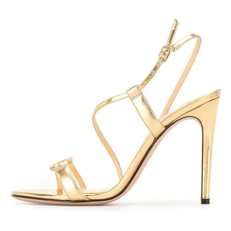 Summer new large size golden PU round toe open toe stiletto sandals banquet dress fashion all-match custom-made women's sandals
Summer new large size golden PU round toe open toe stiletto sandals banquet dress fashion all-match custom-made women's sandals