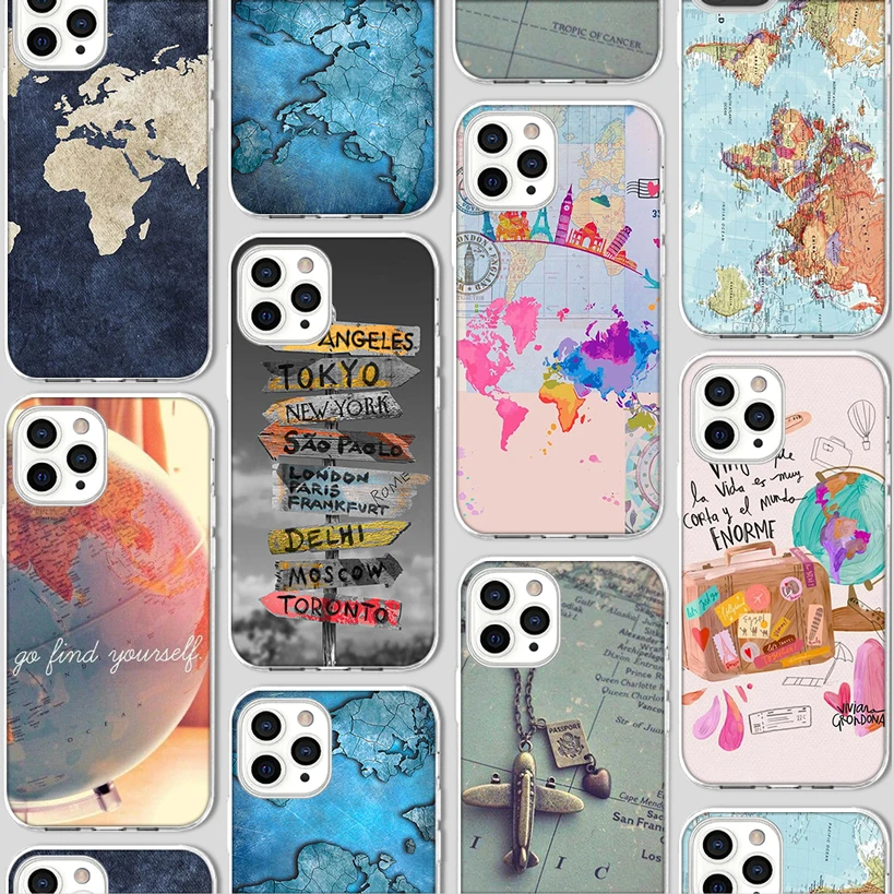 Map Wanderlust Funda Case for Iphone 12 Case for IPhone 12 11 Pro XR 7 X XS Max Mini 8 6 6S Plus 5 5S SE 2020 Silicone Coque TPU
Map Wanderlust Funda Case for Iphone 12 Case for IPhone 12 11 Pro XR 7 X XS Max Mini 8 6 6S Plus 5 5S SE 2020 Silicone Coque TPU