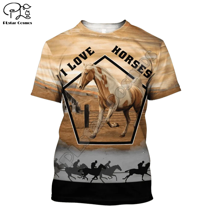 PLstar Cosmos Love Racing Horse Camo Animal Fashion t shirts 3D printed Summer T-shirt Short Sleeve Men for Women tops
PLstar Cosmos Love Racing Horse Camo Animal Fashion t shirts 3D printed Summer T-shirt Short Sleeve Men for Women tops
