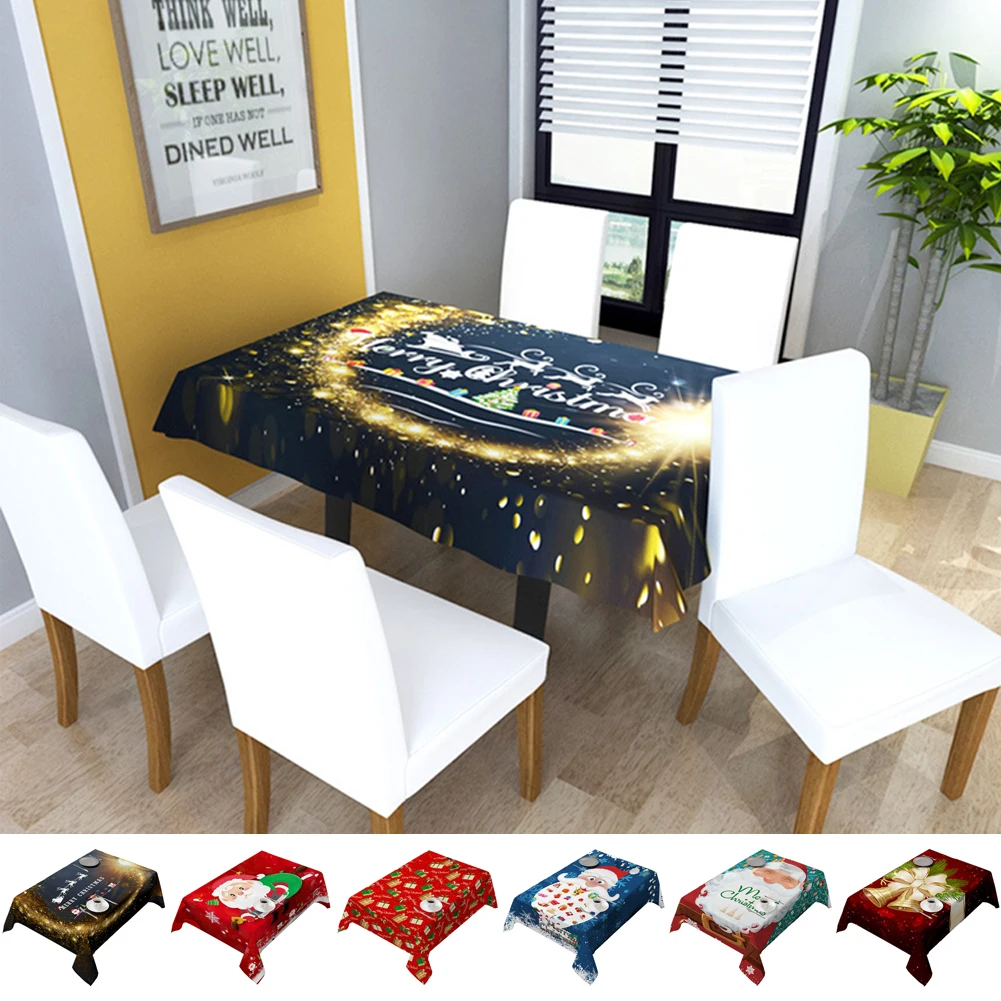 1PC Polyester Tablecloth Home Christmas Decorations Santa Claus Xmas Tabletop Party Decor Waterproof and Dustproof Rectangular
1PC Polyester Tablecloth Home Christmas Decorations Santa Claus Xmas Tabletop Party Decor Waterproof and Dustproof Rectangular