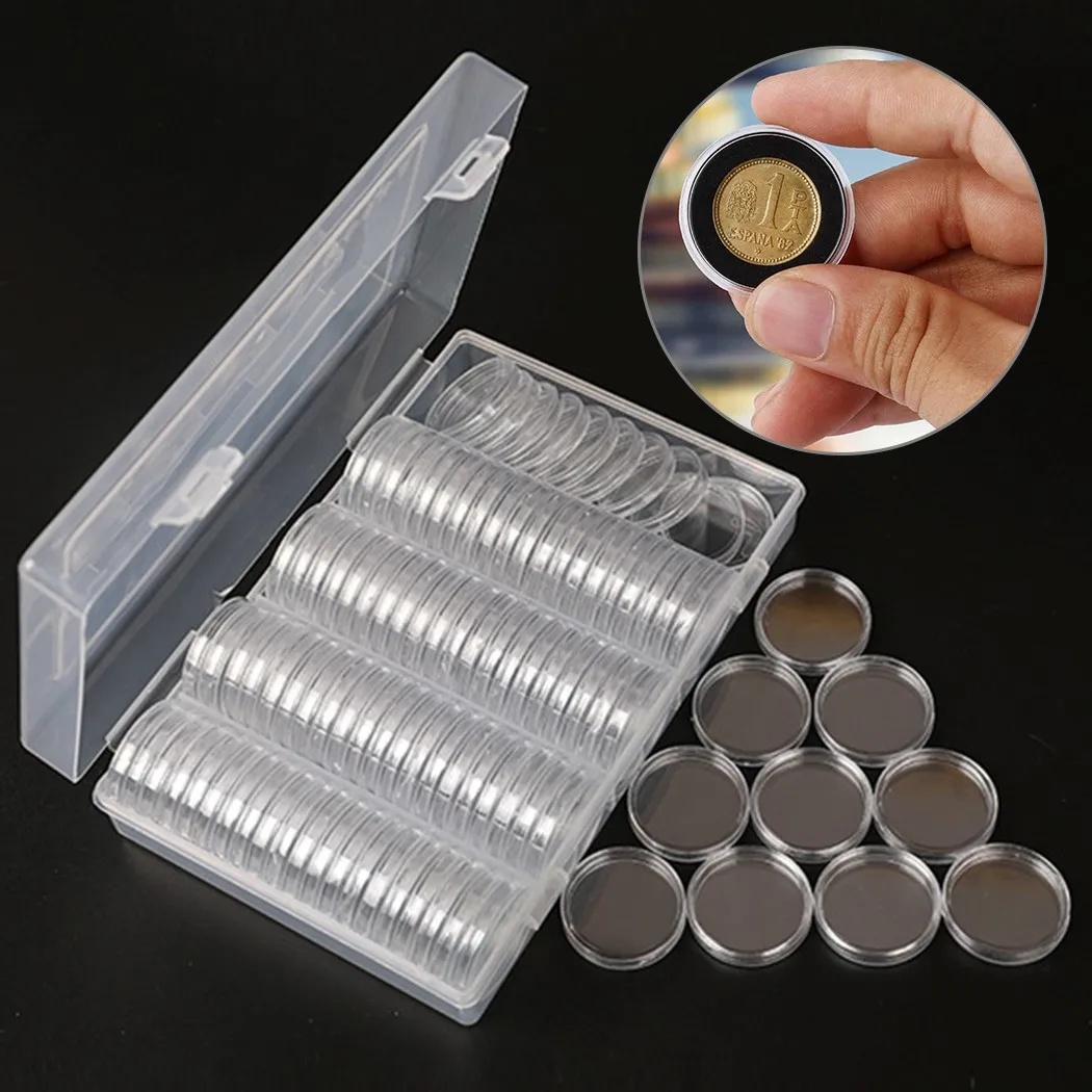 1 X Storage Acrylic Box 100Pcs 17/20/25/27/30mm Gasket Pads Coin Capsule Protect Case Holder Storage Box
1 X Storage Acrylic Box 100Pcs 17/20/25/27/30mm Gasket Pads Coin Capsule Protect Case Holder Storage Box