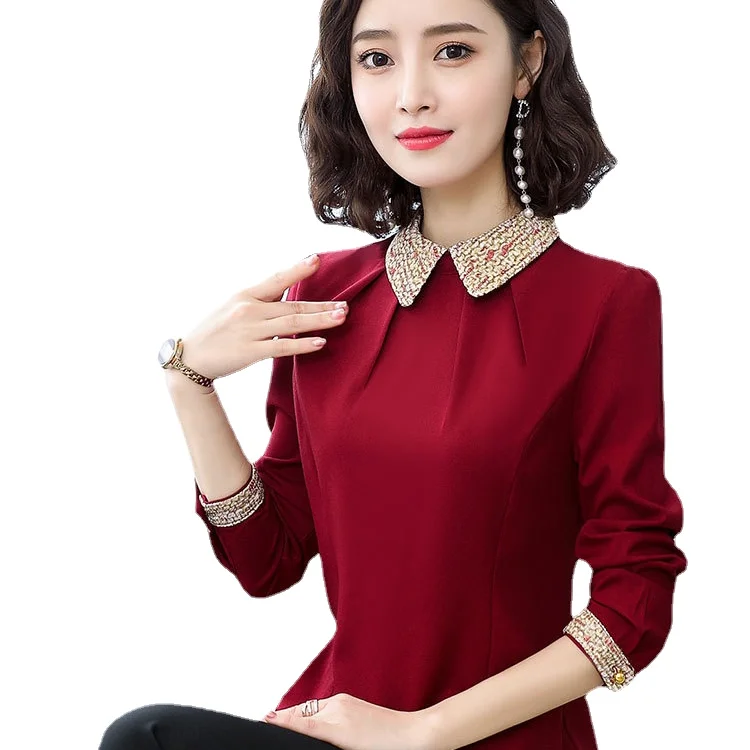 office work lady red shirts women full sleeve peter pan collar beige blouses woman elegant tops office shirts
office work lady red shirts women full sleeve peter pan collar beige blouses woman elegant tops office shirts