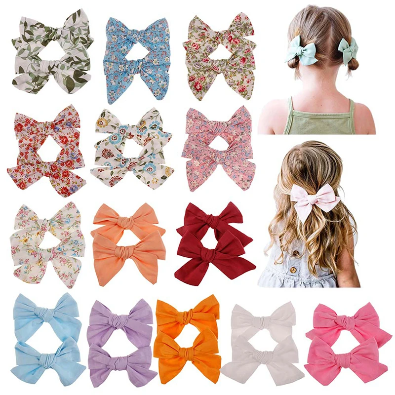 2Pcs/Set Bow Baby Girl Hair Clips Floral Baby Hair Clips Newborn Cotton Solid Big Baby Hair Pins Bow Knot Hair Accessories
2Pcs/Set Bow Baby Girl Hair Clips Floral Baby Hair Clips Newborn Cotton Solid Big Baby Hair Pins Bow Knot Hair Accessories