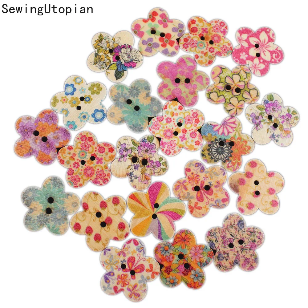 25MM Mixed Flower Sewing Wooden Buttons for Clothes Knitting Needles Crafts Scrapbooking DIY Fabric Needlework Accessories
25MM Mixed Flower Sewing Wooden Buttons for Clothes Knitting Needles Crafts Scrapbooking DIY Fabric Needlework Accessories