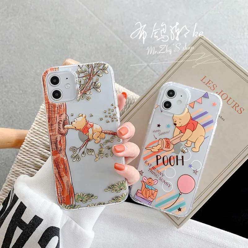 Disney Winnie the Pooh Cartoon Mobile Phone Case for iPhone 7/8 plus x/xs xr xsmax 11 pro max 12pro max Couples cellphoneShell 
Disney Winnie the Pooh Cartoon Mobile Phone Case for iPhone 7/8 plus x/xs xr xsmax 11 pro max 12pro max Couples cellphoneShell