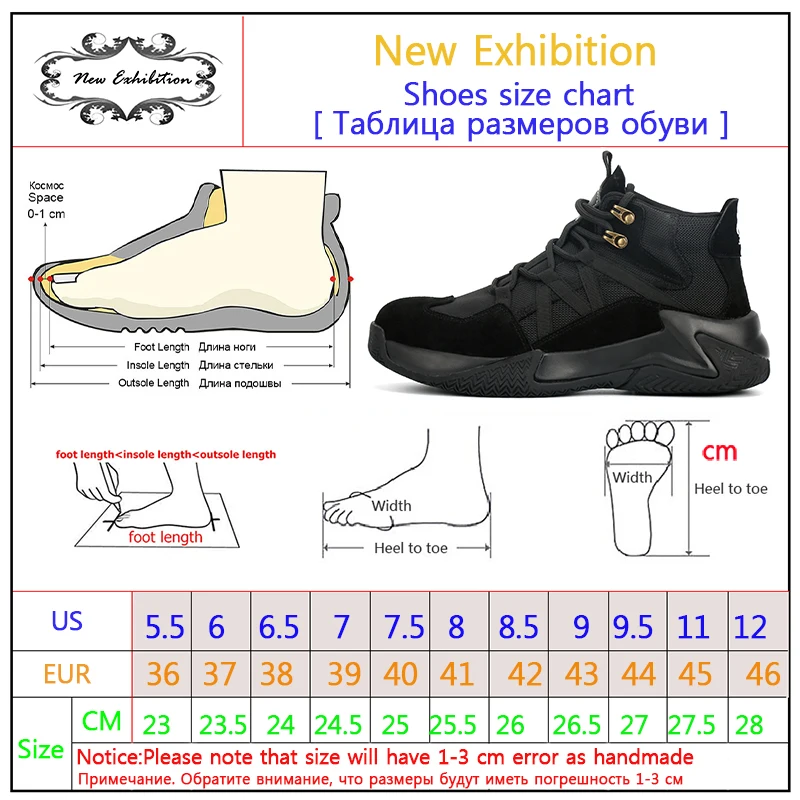 New exhibition Mens Safety Shoes Fashion Sneaker Breathable Work Shoe Steel Toe Anti-smashing Non-slip Construction Safety Boots
New exhibition Mens Safety Shoes Fashion Sneaker Breathable Work Shoe Steel Toe Anti-smashing Non-slip Construction Safety Boots