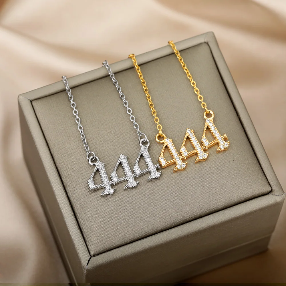 Cute Angel Number Necklaces for Women Girl 111 444 888 777 Lucky Number Shiny Zircon Necklaces Party Jewelry Gifts for Couple
Cute Angel Number Necklaces for Women Girl 111 444 888 777 Lucky Number Shiny Zircon Necklaces Party Jewelry Gifts for Couple