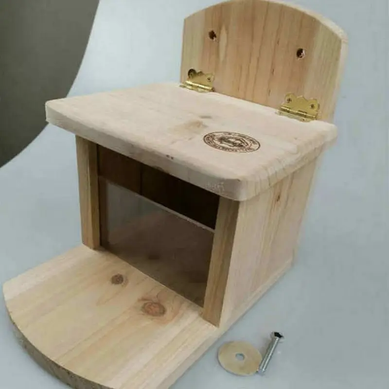Hamster Squirrel Chinchilla Feeding House Wooden Munch Box Food Feeder Dispenser Rest Platform Station Pet Cage Decor
Hamster Squirrel Chinchilla Feeding House Wooden Munch Box Food Feeder Dispenser Rest Platform Station Pet Cage Decor