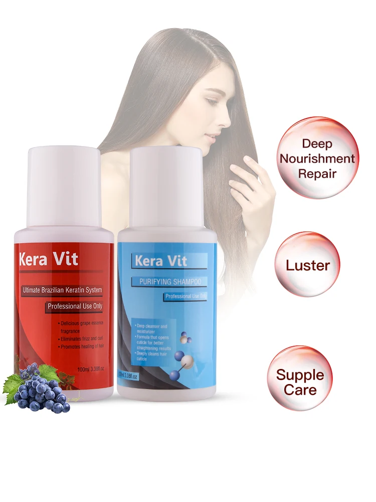 Keratin Hair Treatment 5% Formaldehyde Content 100ML Keratin and Deep Clean 100ML Purifying Shampoo Straightening hair Repair
Keratin Hair Treatment 5% Formaldehyde Content 100ML Keratin and Deep Clean 100ML Purifying Shampoo Straightening hair Repair