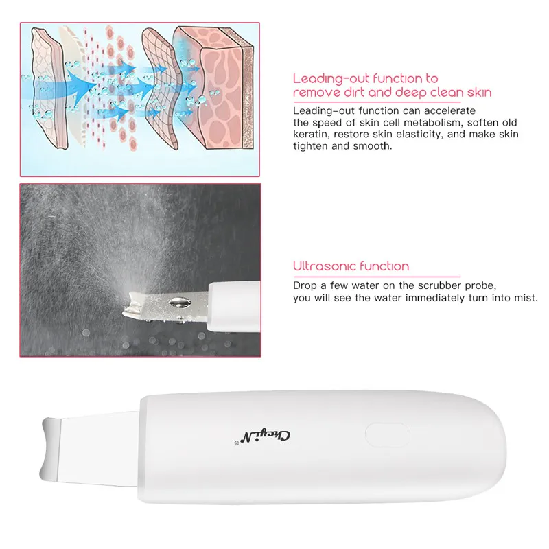 Ultrasonic Face Scrubber Facial Cleaner Rechargeable Skin Lifting Face Blackhead Remover Exfoliating Pore Cleaner skin scrubber
Ultrasonic Face Scrubber Facial Cleaner Rechargeable Skin Lifting Face Blackhead Remover Exfoliating Pore Cleaner skin scrubber