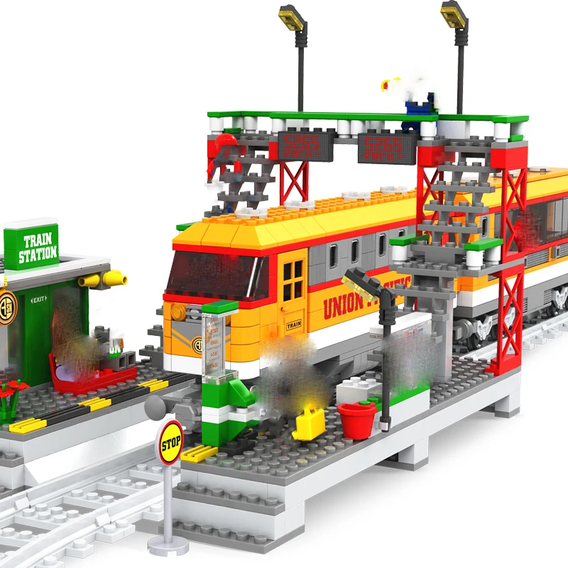 NEW 25110 Building Blocks Building Bricks Train Series with Station and Railway Platform Kids DIY Bricks Toys for children
NEW 25110 Building Blocks Building Bricks Train Series with Station and Railway Platform Kids DIY Bricks Toys for children