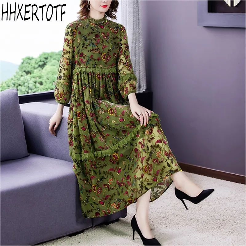 2021 spring Summer Elegant Women's Mesh long Sleeve Stretchy Dress Lace Embroidered casual Dresses
2021 spring Summer Elegant Women's Mesh long Sleeve Stretchy Dress Lace Embroidered casual Dresses