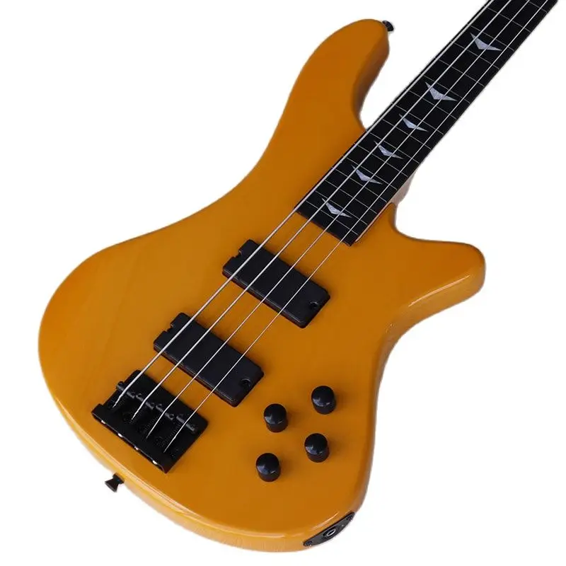 Orange 4 String Bass Guitar Basswood Body Synthetic Wood Fretboard 43 Inch Fretless with Fret Line Electric Bass Guitar
Orange 4 String Bass Guitar Basswood Body Synthetic Wood Fretboard 43 Inch Fretless with Fret Line Electric Bass Guitar