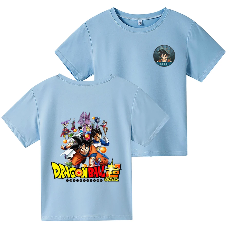 Popular in the U.S. Boys Goku Cartoon Fashion T-Shirt Girls Cute Streetwear Children Kids Summer Clothes Saiyan T Shirts O-Neck
Popular in the U.S. Boys Goku Cartoon Fashion T-Shirt Girls Cute Streetwear Children Kids Summer Clothes Saiyan T Shirts O-Neck