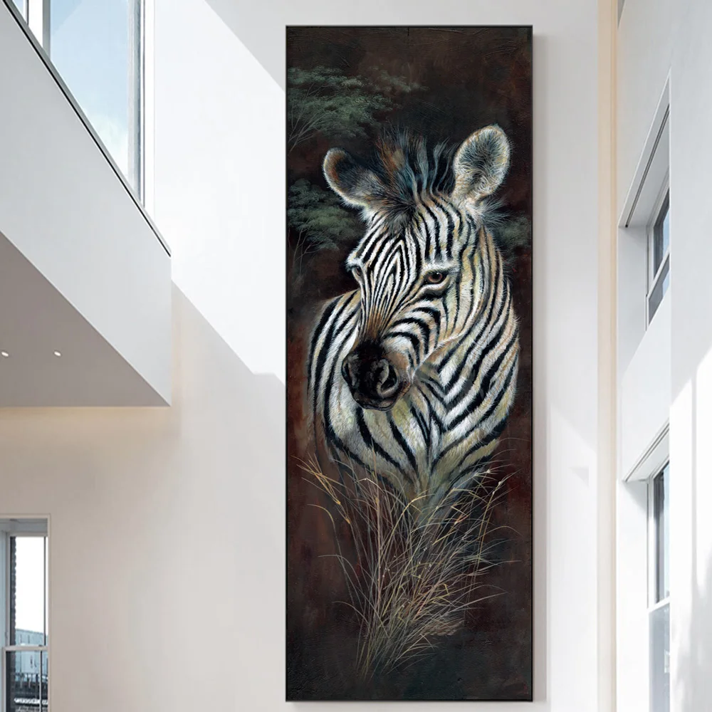 Тигр жираф слон Зебра настенный художественный холст принт животное картина