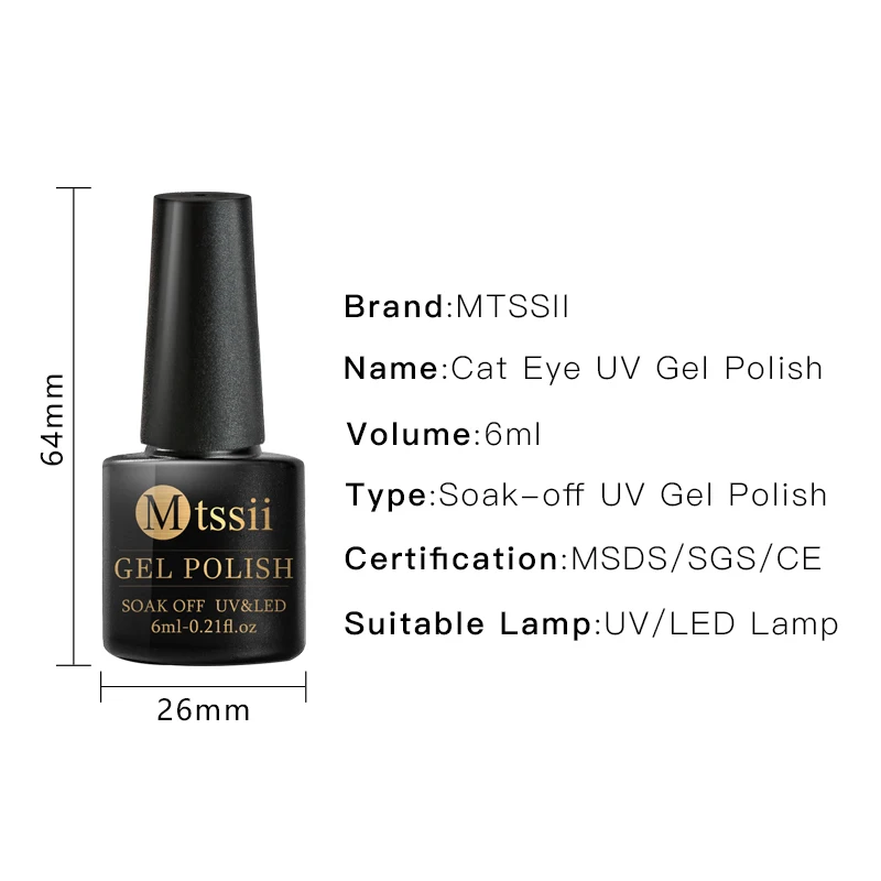 Mtssii 6ml Cat Eye Gel Kit Blinking Nail Polish Soak Off Nail Art Gel varnish Magnetic Nail Gel Varnish Sparkling LED UV Gel
Mtssii 6ml Cat Eye Gel Kit Blinking Nail Polish Soak Off Nail Art Gel varnish Magnetic Nail Gel Varnish Sparkling LED UV Gel