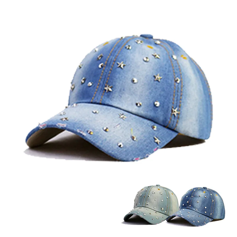 New High Quality Cool Denim Baseball Cap Rhinestone Hip Hop Adjustable Snapback Hat Gorra For Women
New High Quality Cool Denim Baseball Cap Rhinestone Hip Hop Adjustable Snapback Hat Gorra For Women