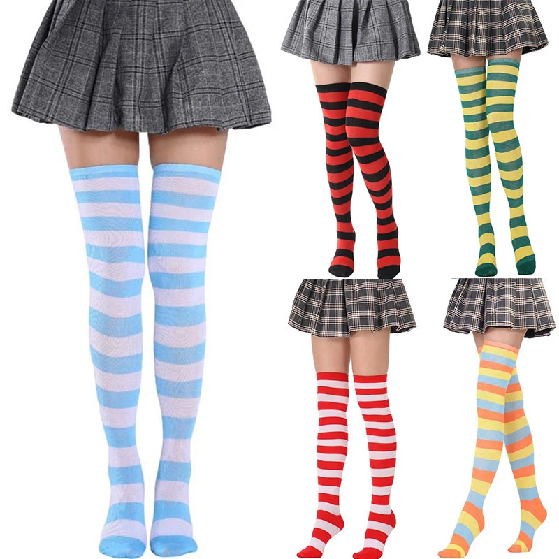 Striped High Socks Color Striped Socks Women's Socks Thigh Sock Striped High Sock Thigh Sock Japanese Style Classic Sexy Fashion
Striped High Socks Color Striped Socks Women's Socks Thigh Sock Striped High Sock Thigh Sock Japanese Style Classic Sexy Fashion