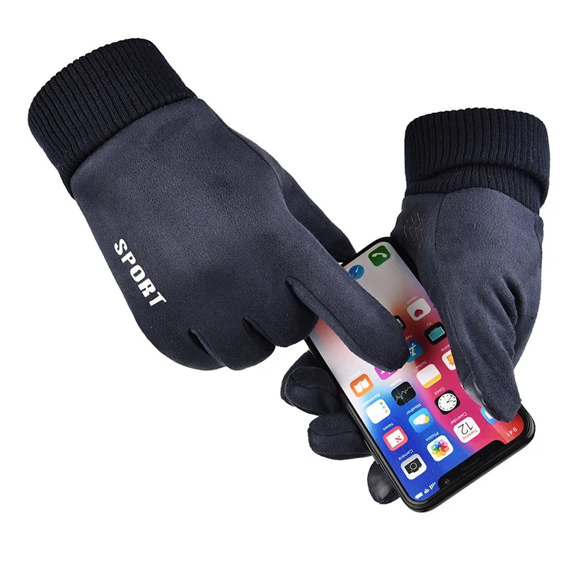 Winter Men Gloves Touch Screen Suede Outdoor Warm Riding Motorcycle Gloves Male Windproof Gloves Full Finger Anti-skid Guantes
Winter Men Gloves Touch Screen Suede Outdoor Warm Riding Motorcycle Gloves Male Windproof Gloves Full Finger Anti-skid Guantes