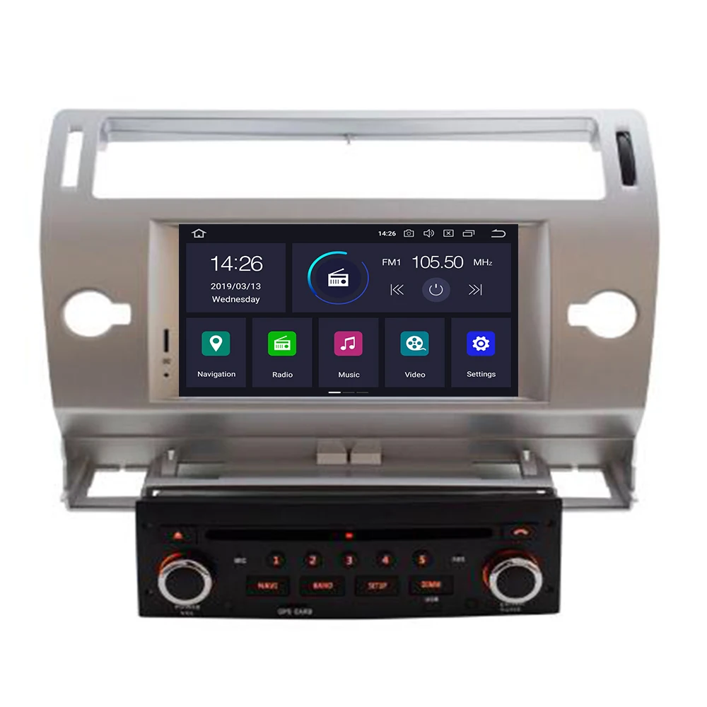 Android 10 автомобильный dvd-плеер для Citroen C4 Quatre Triumph WIFI 2 Din автомобильное радио GPS