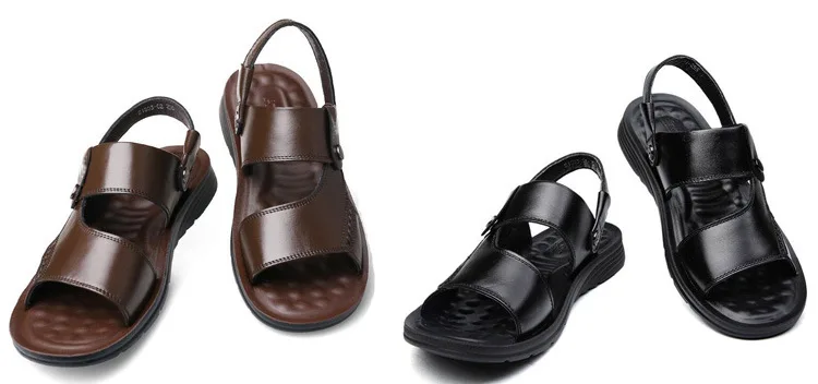 Men's Summer New Sandals and Slippers Men's Leather Sandals Adult Thick-soled Beach Shoes Non-slip Open-toe Leather Sandals
Men's Summer New Sandals and Slippers Men's Leather Sandals Adult Thick-soled Beach Shoes Non-slip Open-toe Leather Sandals