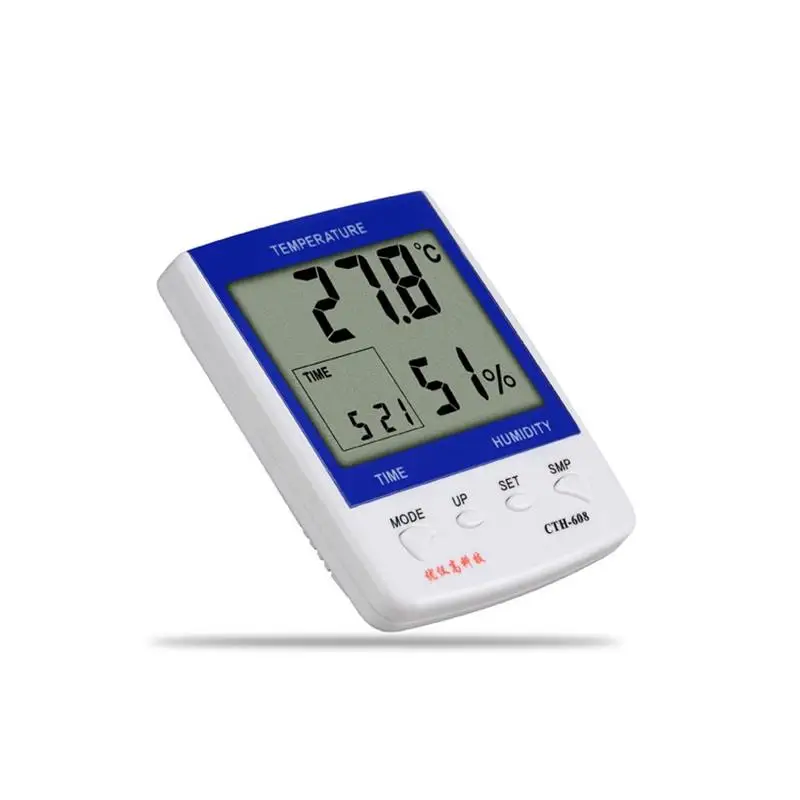 UYIGAO CTH-608 Digital Temperature And Humidity Mini Digital LCD Indoor Thermometer Hygrometer Humidity Temperature Meter
UYIGAO CTH-608 Digital Temperature And Humidity Mini Digital LCD Indoor Thermometer Hygrometer Humidity Temperature Meter
