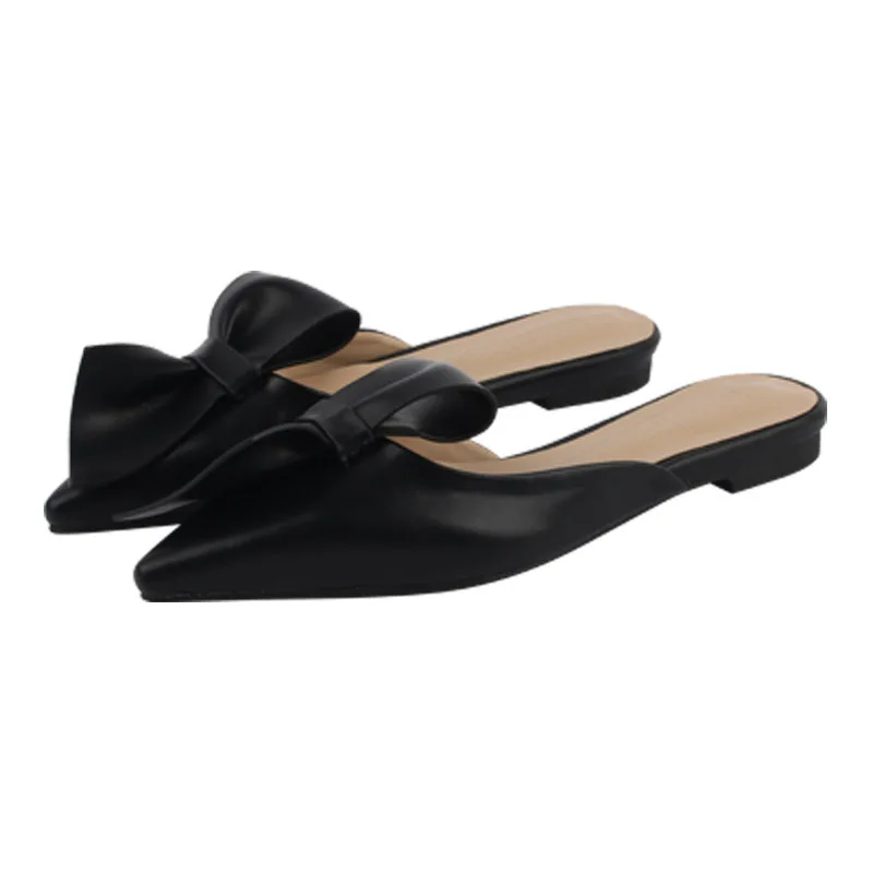 Pointed flat bow slippers women summer wear Baotou half slippers 2019 new fashion lazy sandals women's shoes
Pointed flat bow slippers women summer wear Baotou half slippers 2019 new fashion lazy sandals women's shoes