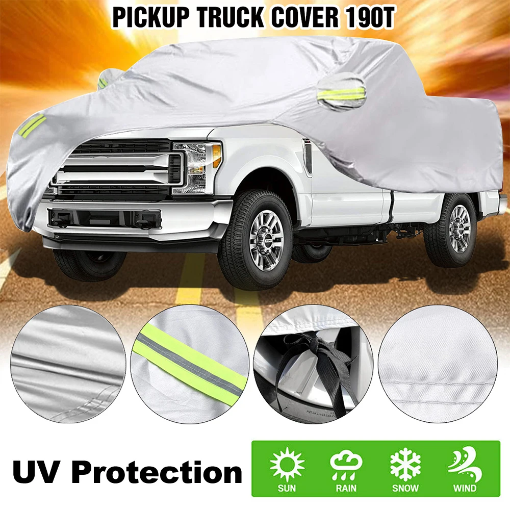 Truck Cover Car Cover Full Cover for Pickup Truck Against Dust Debris Windproof UV Protection 170T for Ford Raptor F150 F250 GMC
Truck Cover Car Cover Full Cover for Pickup Truck Against Dust Debris Windproof UV Protection 170T for Ford Raptor F150 F250 GMC