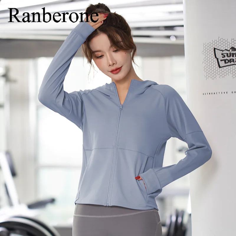 Ranberone Sports Yoga Zipper Jacket Women's Tight Fitting Quick Drying Stand Up Collar Long Sleeved Gym Running Workout Shirt
Ranberone Sports Yoga Zipper Jacket Women's Tight Fitting Quick Drying Stand Up Collar Long Sleeved Gym Running Workout Shirt