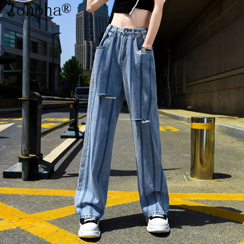 Модные женские джинсы Zohoha, винтажные женские длинные джинсовые рваные прямые с высокой талией, потертые, с большим количеством карманов
Модные женские джинсы Zohoha, винтажные женские длинные джинсовые рваные прямые с высокой талией, потертые, с большим количеством карманов