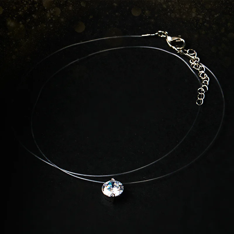 Fashion Invisible Transparent Fishing Line Necklace Zircon Choker Necklace For Women Jewelry Fishing Line Chains Necklace
Fashion Invisible Transparent Fishing Line Necklace Zircon Choker Necklace For Women Jewelry Fishing Line Chains Necklace