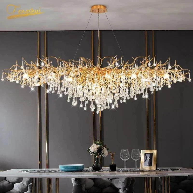 Nordic Luxury Crystal LED Chandelier Lighting Retro LOFT Villa Large Lustre Pendant Lamps for Living Room Hotel Decor Lighting
Nordic Luxury Crystal LED Chandelier Lighting Retro LOFT Villa Large Lustre Pendant Lamps for Living Room Hotel Decor Lighting