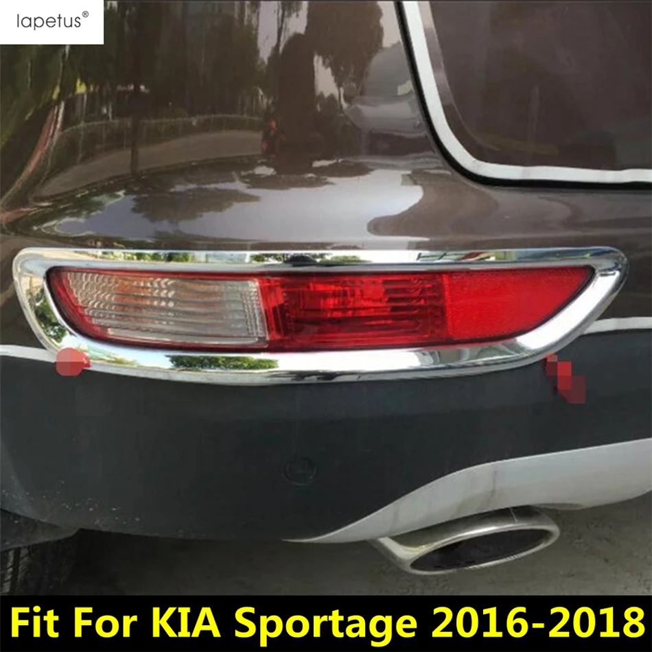 Rear Tail Fog Light Lamp Protector Molding Frame Cover Kit Trim ABS Chrome Accessories Exterior For KIA Sportage 2016 2017 2018 
Rear Tail Fog Light Lamp Protector Molding Frame Cover Kit Trim ABS Chrome Accessories Exterior For KIA Sportage 2016 2017 2018