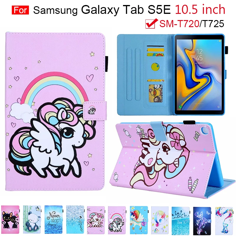 Чехол для Samsung Galaxy Tab S5e, искусственная кожа, мультяшный Чехол-книжка с автоматическим переходом в спящий режим, для Galaxy tab S5e 10,5
Чехол для Samsung Galaxy Tab S5e, искусственная кожа, мультяшный Чехол-книжка с автоматическим переходом в спящий режим, для Galaxy tab S5e 10,5