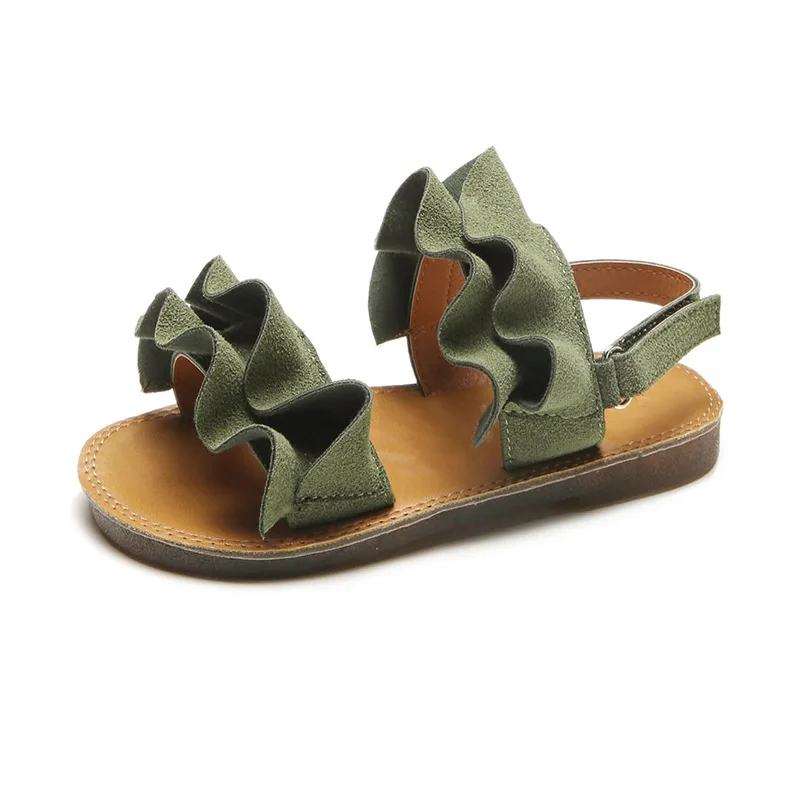 Fashion Girls Beach Sandals Casual Lotus Leaf Comfortable Soft Bottom Hook & Loop Beach Shoes for Kids Children's Toddler Flats 
Fashion Girls Beach Sandals Casual Lotus Leaf Comfortable Soft Bottom Hook & Loop Beach Shoes for Kids Children's Toddler Flats
