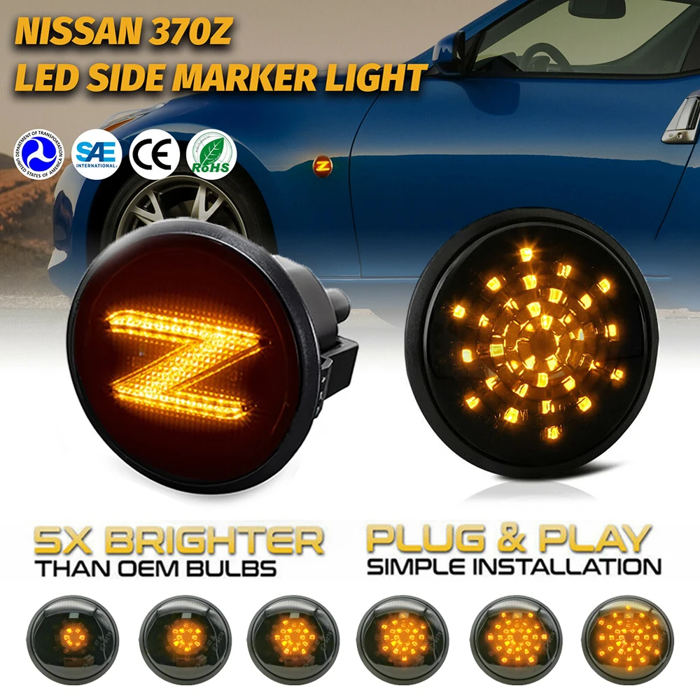 2X Led Dynamic Flowing Side Marker Lights Turn Signal Sequential Blinker Lamps For Nissan 370z Coupe Nismo Z34 2009-2020 Canbus
2X Led Dynamic Flowing Side Marker Lights Turn Signal Sequential Blinker Lamps For Nissan 370z Coupe Nismo Z34 2009-2020 Canbus