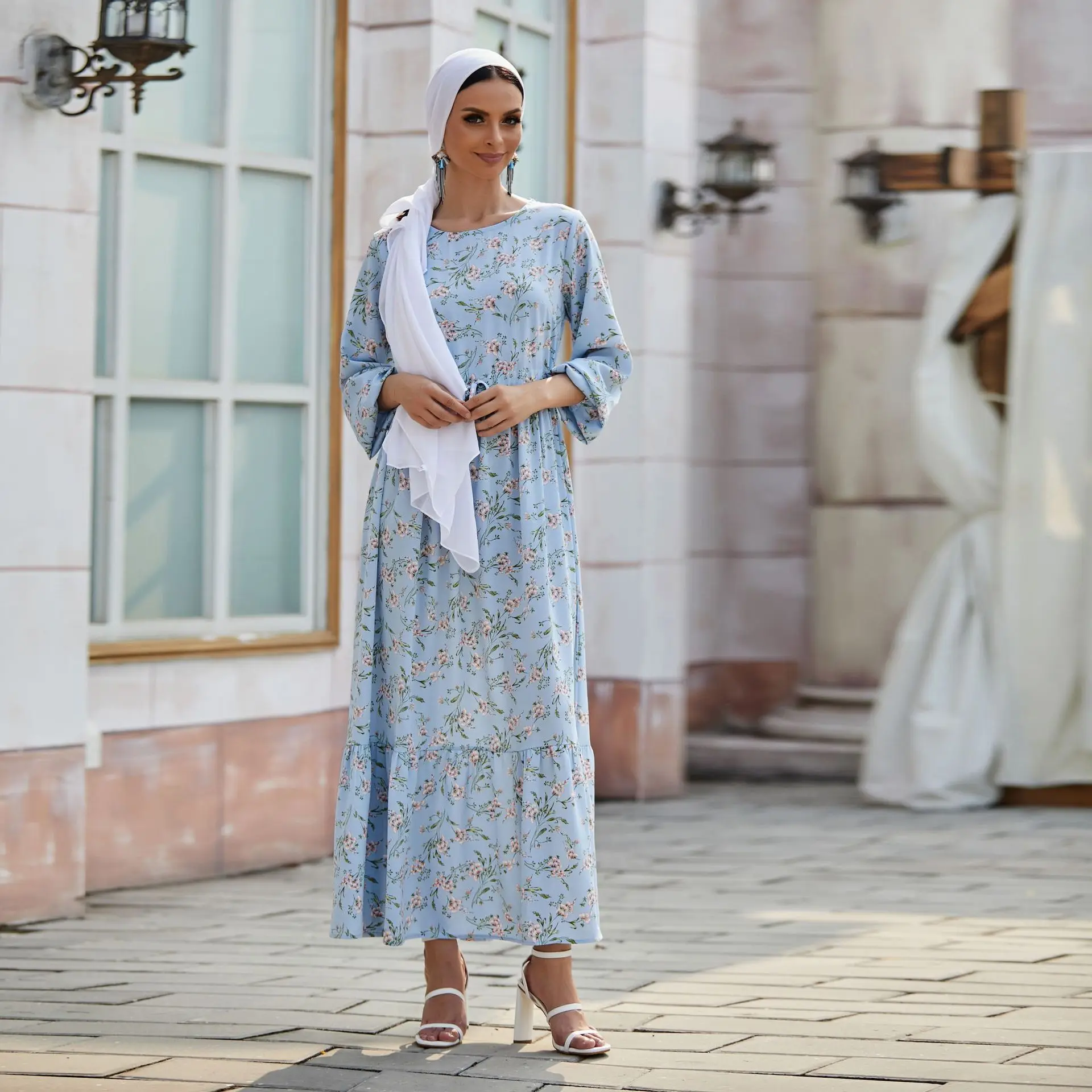 Eid Mubarak Рамадан Кафтан Дубай Abaya Турция женское платье ислам Caftan Marocain платья s |