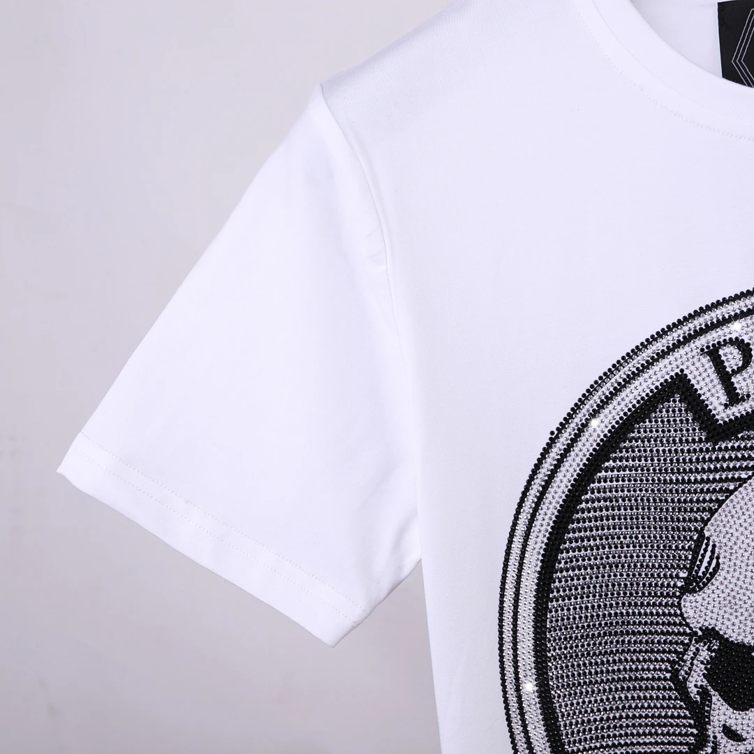 Germany PP T-shirt Skull Short Sleeve Printing Pure Cotton Round Neck Plein T-shirt Men's Fashion Street Sports Short Sleeve
Germany PP T-shirt Skull Short Sleeve Printing Pure Cotton Round Neck Plein T-shirt Men's Fashion Street Sports Short Sleeve