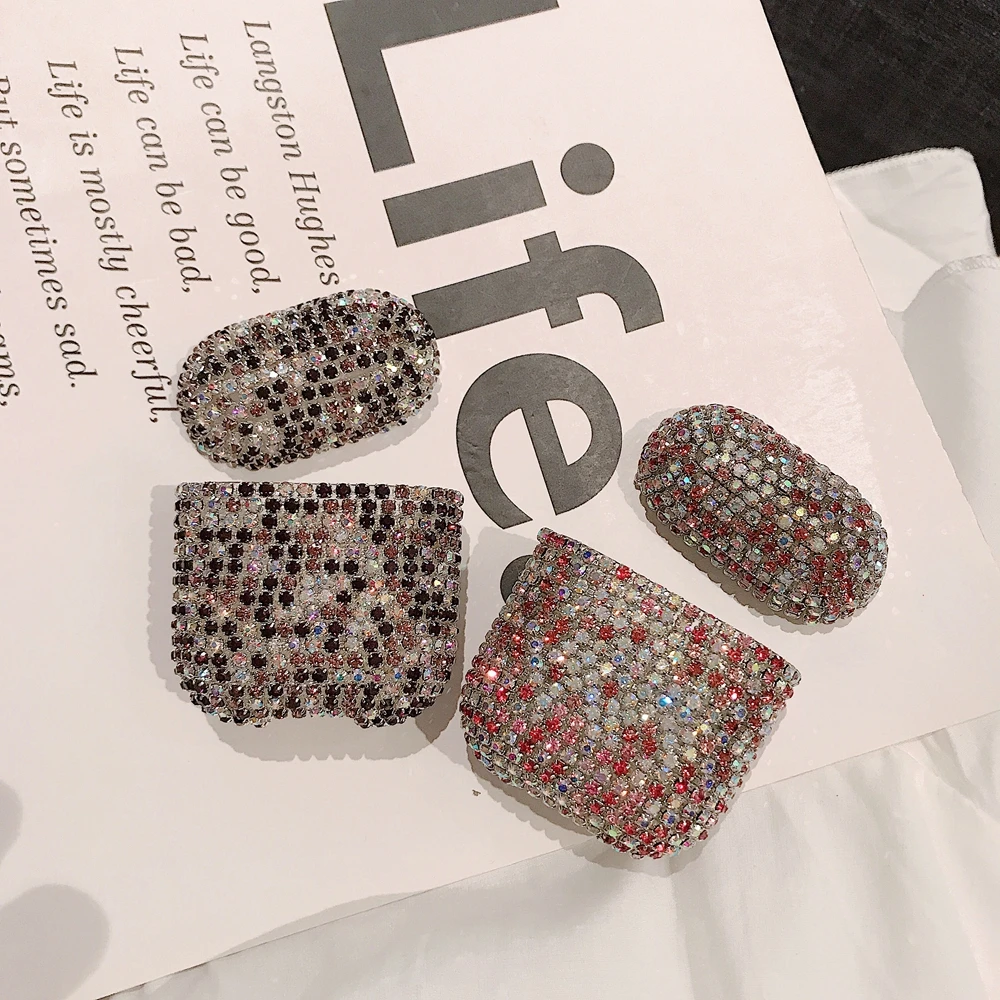 Luxury 3D Bling diamonds Glitter hard case for Apple Airpods 2 1 Wireless Bluetooth Earphone cute cover For Airpods 2 Capa 2020
Luxury 3D Bling diamonds Glitter hard case for Apple Airpods 2 1 Wireless Bluetooth Earphone cute cover For Airpods 2 Capa 2020