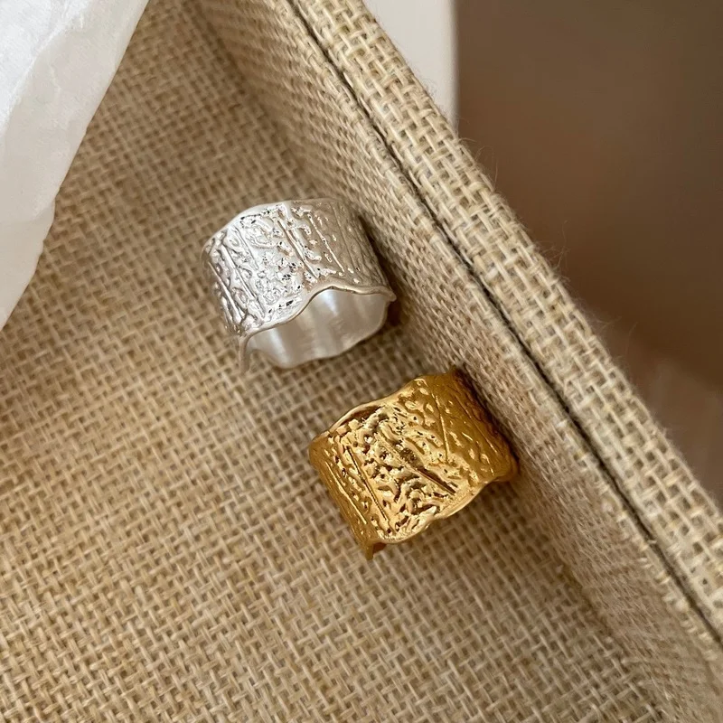 Japanese tin foil dark designer personality trendy geometric irregular ring
Japanese tin foil dark designer personality trendy geometric irregular ring