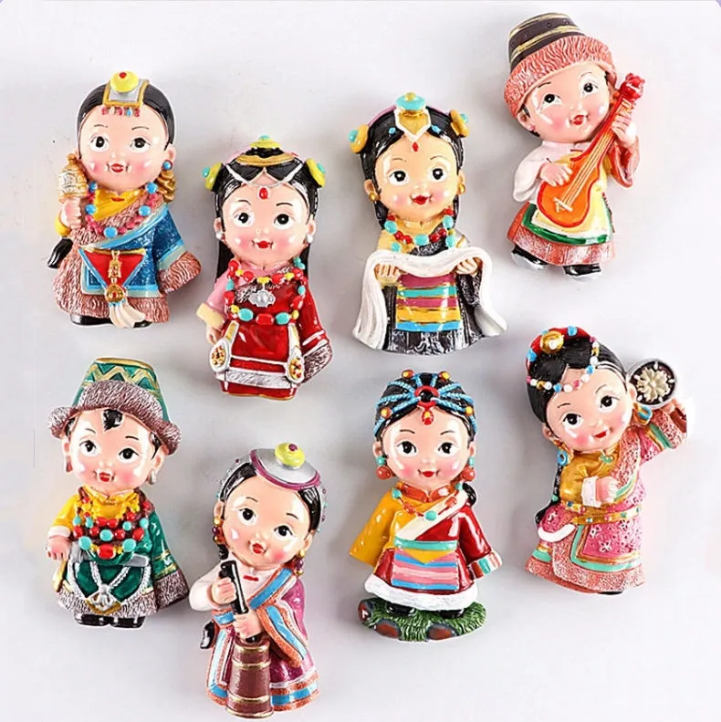 Chinese Tibetan Costumes Musical Instrument 3D Fridge Magnets Tourism Souvenirs Refrigerator Magnetic Stickers Gift
Chinese Tibetan Costumes Musical Instrument 3D Fridge Magnets Tourism Souvenirs Refrigerator Magnetic Stickers Gift