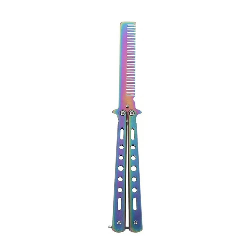 Automatic Spin Comb Butterfly Color Titanium Hairdressing Tools Butterfly Knife Safety Long-lasting Comb
Automatic Spin Comb Butterfly Color Titanium Hairdressing Tools Butterfly Knife Safety Long-lasting Comb