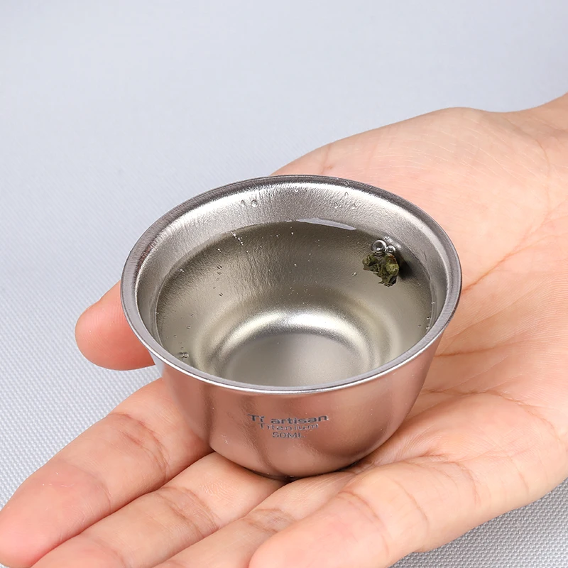 Tiartisan New Arrival 50ml Ultralight Titanium Mini Tea Cup Outdoor Camping Wine Water Cup Home Office Coffee cup
Tiartisan New Arrival 50ml Ultralight Titanium Mini Tea Cup Outdoor Camping Wine Water Cup Home Office Coffee cup