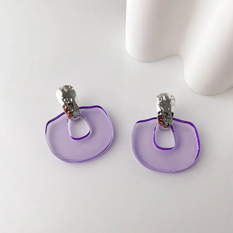 Korean Fashion Transparent Geometric Earrings For Women 2020 New Jewelry Creative Acrylic Earings Wholesale
Korean Fashion Transparent Geometric Earrings For Women 2020 New Jewelry Creative Acrylic Earings Wholesale