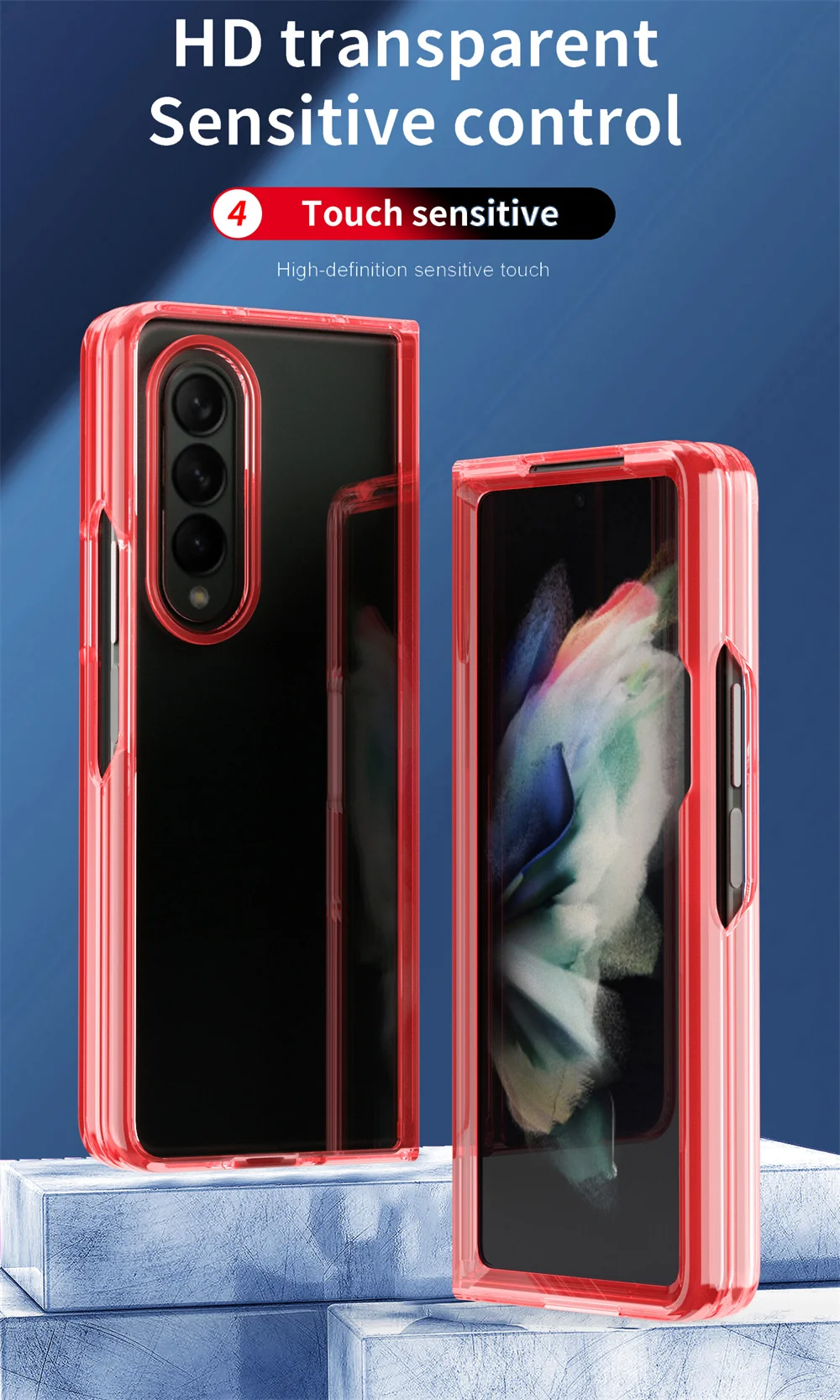 Transparent anti-falling hard shell for Samsung Z Fold 3 Acrylic anti-falling mobile phone case
Transparent anti-falling hard shell for Samsung Z Fold 3 Acrylic anti-falling mobile phone case