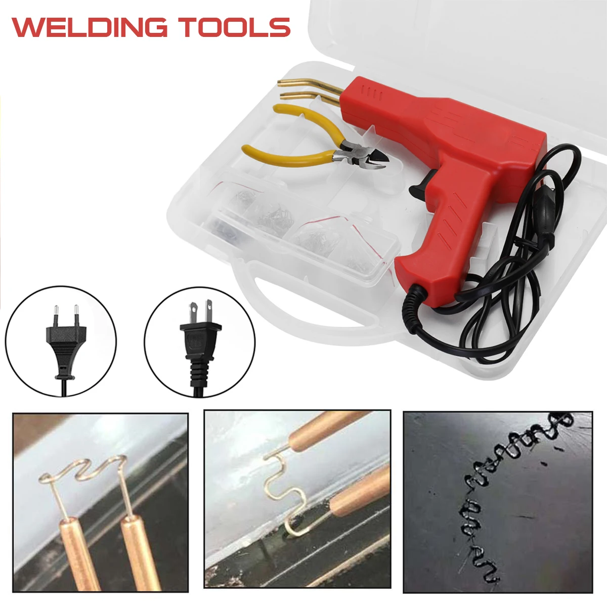 50W Plastic Welders Welding Equipment PVC Car Bumper Welding Kit Repair Hot Stapler Garage Tools Hot Staplers with 50 Staples
50W Plastic Welders Welding Equipment PVC Car Bumper Welding Kit Repair Hot Stapler Garage Tools Hot Staplers with 50 Staples