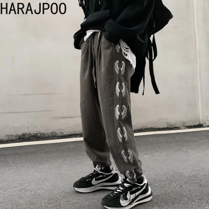 Harajpoo Trousers Female Casual Leggings Woman Autumn Winter Korean INS Stitching Drawstring Street Printing Loose High Waist
Harajpoo Trousers Female Casual Leggings Woman Autumn Winter Korean INS Stitching Drawstring Street Printing Loose High Waist