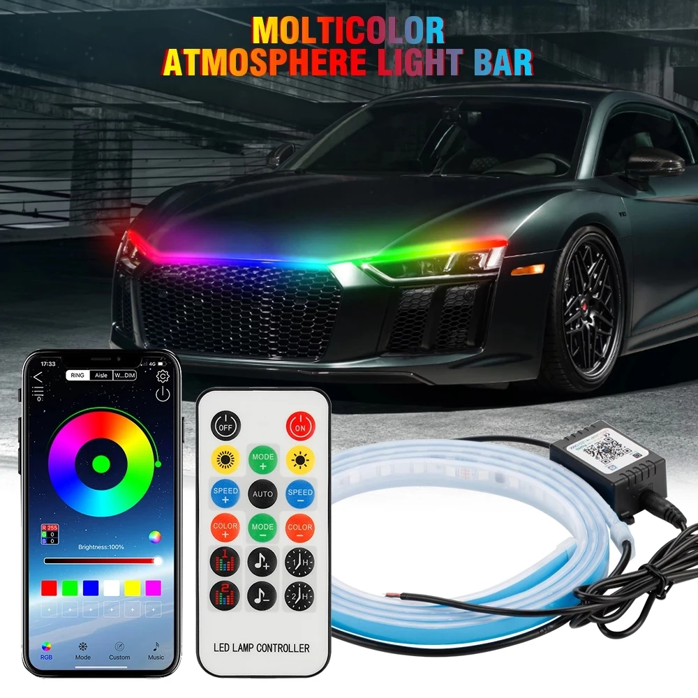 OKEEN RGB Led APP Remote Control LED Auto Modified Front Headlight Gap Upgrade Decorative Lights Car Daytime Running Lights 12V
OKEEN RGB Led APP Remote Control LED Auto Modified Front Headlight Gap Upgrade Decorative Lights Car Daytime Running Lights 12V